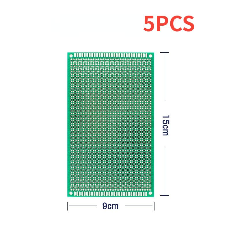 5PCS PCB Board Одностороння прототипна плата 9*15CM Green Universal Circuit Plates DIY Kit
5PCS PCB Board Одностороння прототипна плата 9*15CM Green Universal Circuit Plates DIY Kit