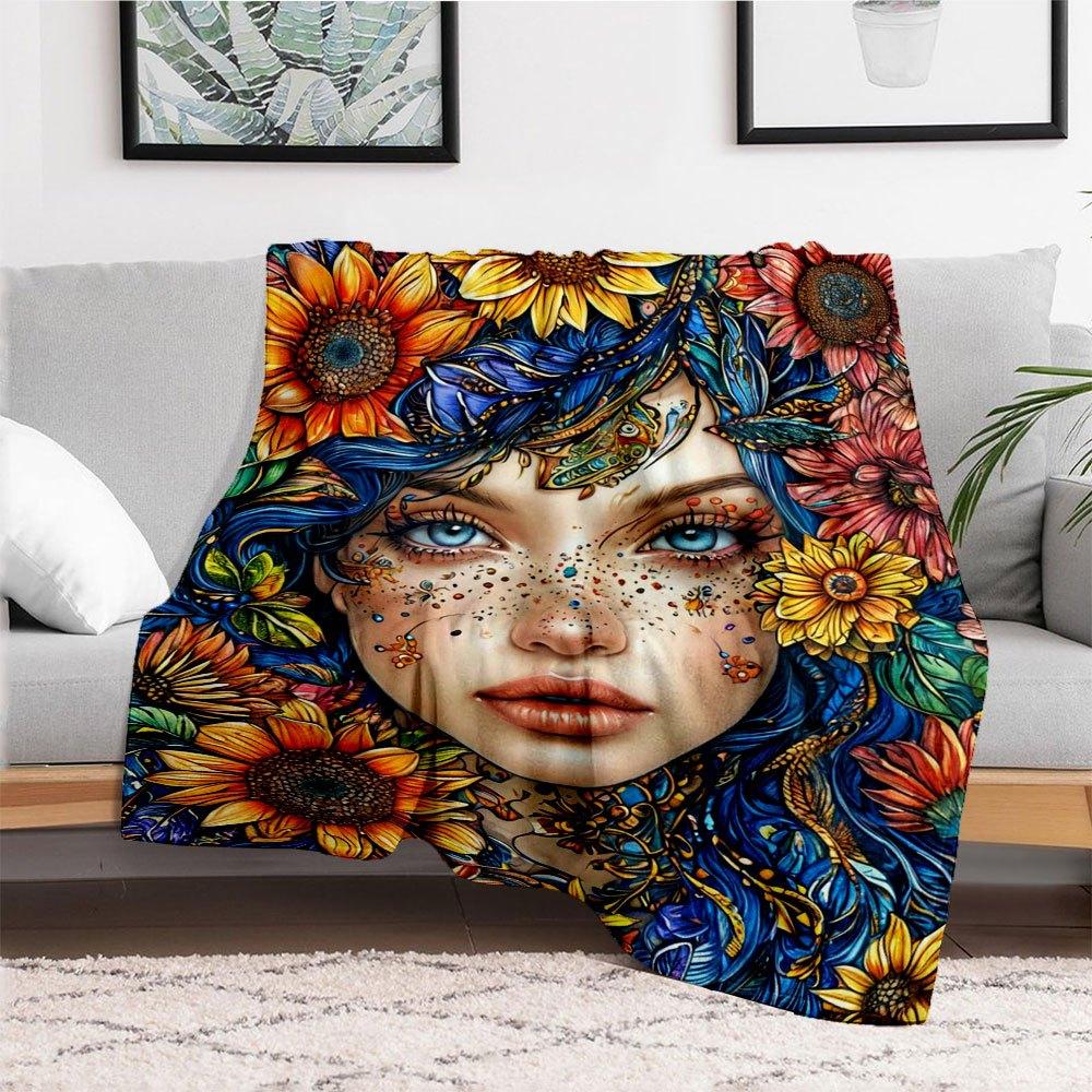 Bohemian Floral Fantasy Women s Dress Blanket Flannel Throw Blanket for Sofa, Bed, Travel, Camping, Office, Couch, Chair, And Bed Gift for 150x180cm
Bohemian Floral Fantasy Women s Dress Blanket Flannel Throw Blanket for Sofa, Bed, Travel, Camping, Office, Couch, Chair, And Bed Gift for 150x180cm