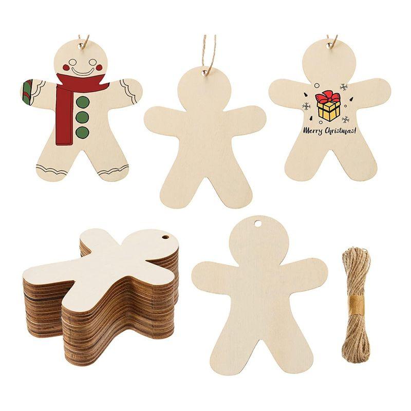 Aug. 50PCS Unfinished Wood Gingerbread Man Ornaments Cutouts Blank Wood Gingerbread Men Hanging Decor With Twine Durable Easy To
Aug. 50PCS Unfinished Wood Gingerbread Man Ornaments Cutouts Blank Wood Gingerbread Men Hanging Decor With Twine Durable Easy To