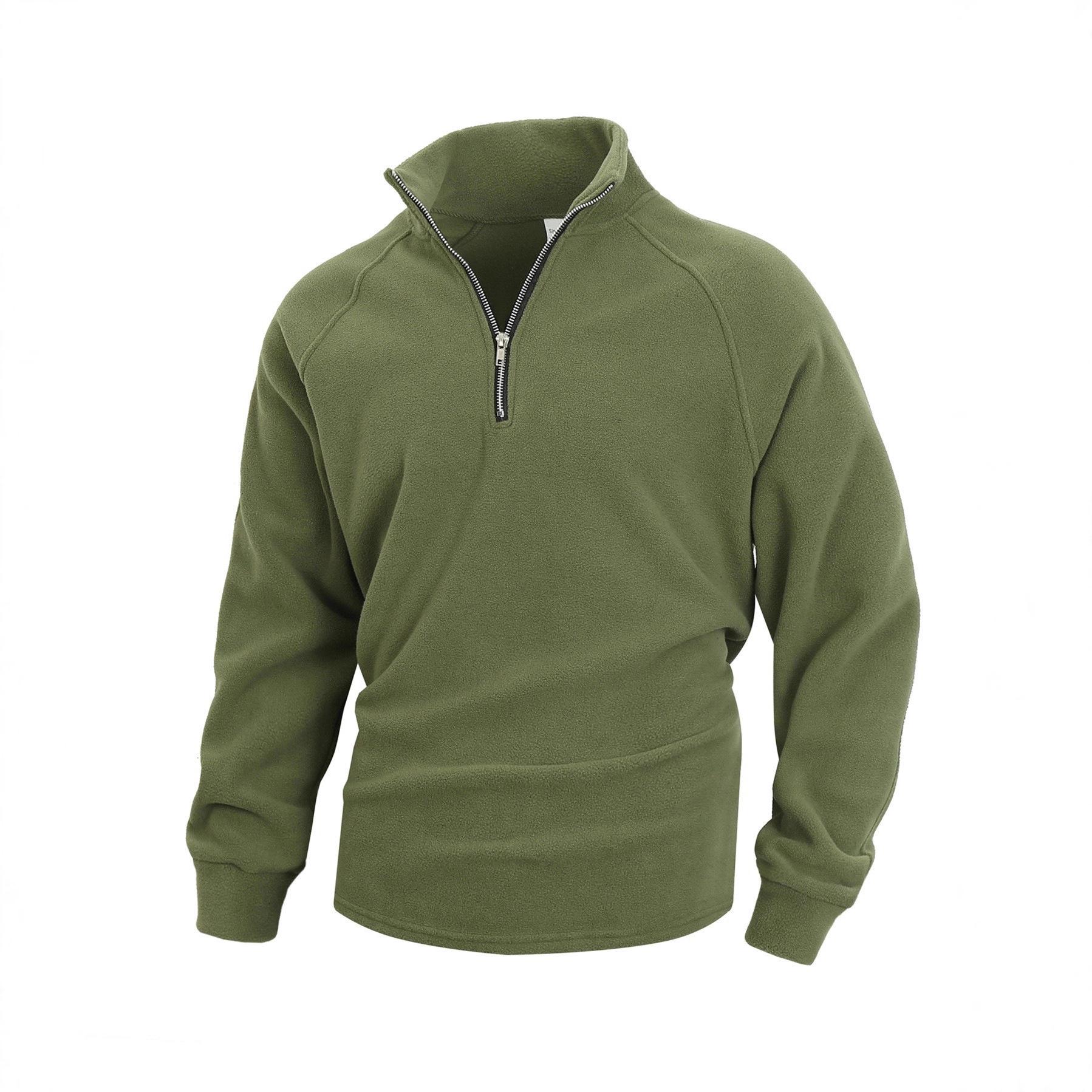 Men s Coral Fleece Slim Fit Stand Collar Long Sleeve Hoodie Zipper - Autumn/Winter European Size Double Extra Large армія зелений колір
Men s Coral Fleece Slim Fit Stand Collar Long Sleeve Hoodie Zipper - Autumn/Winter European Size Double Extra Large армія зелений колір