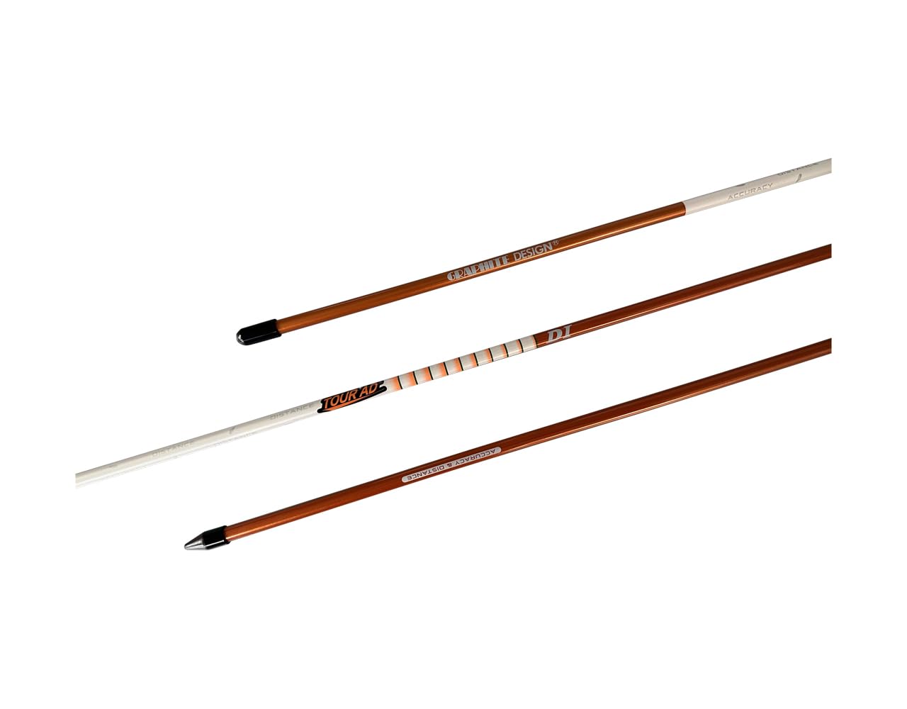 Tour AD Swing Practice Alignment Sticks (Set of 2) by Graphite Design (Orange)