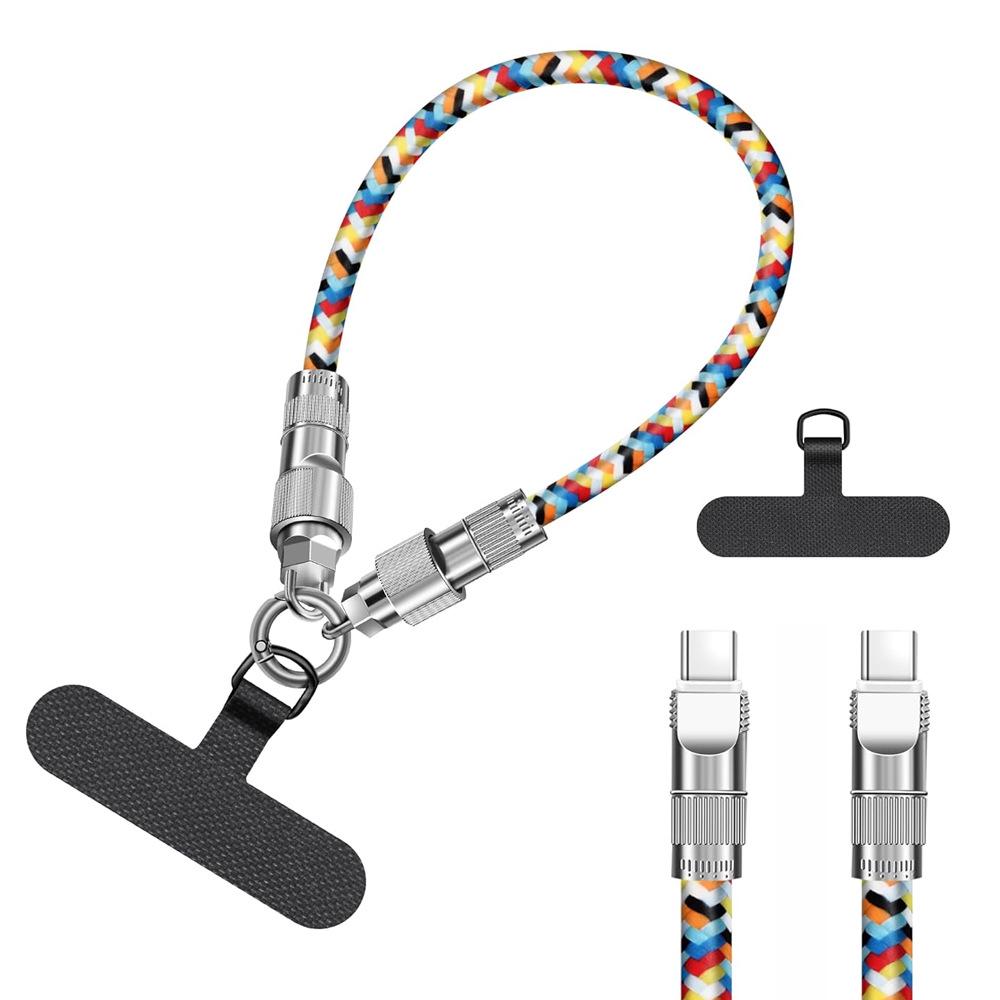 Dual-Function PD60W Fast Charging Cable & Anti-Lost Lanyard, USB-C for Huawei and Apple. 0.3m Colorful
Dual-Function PD60W Fast Charging Cable & Anti-Lost Lanyard, USB-C for Huawei and Apple. 0.3m Colorful