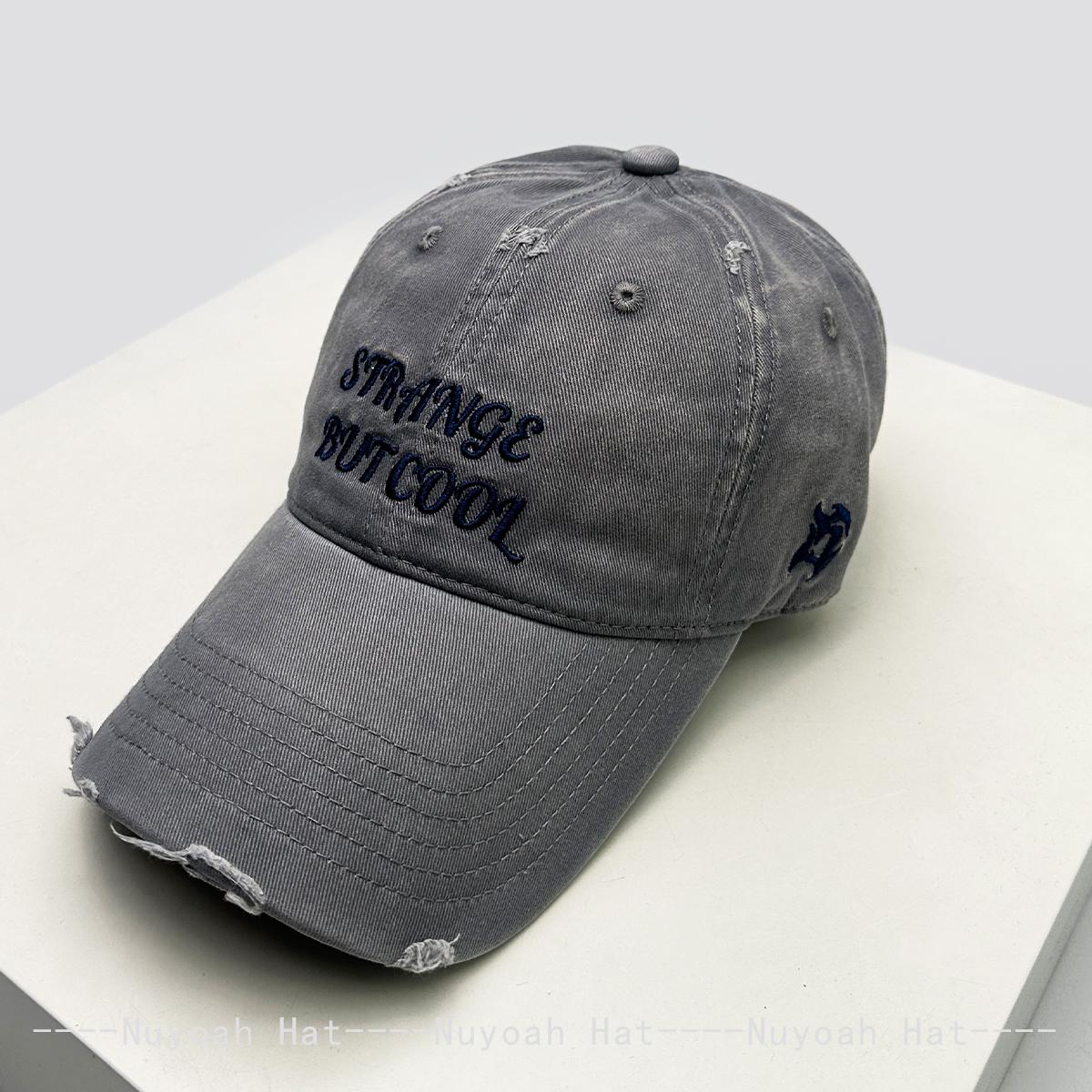 New Men Women Retro Korean Embroidered Letters Baseball Hats Sunshade Broken Style Versatile Distress Peaked Caps Fashion Insins 52-60cm
New Men Women Retro Korean Embroidered Letters Baseball Hats Sunshade Broken Style Versatile Distress Peaked Caps Fashion Insins 52-60cm