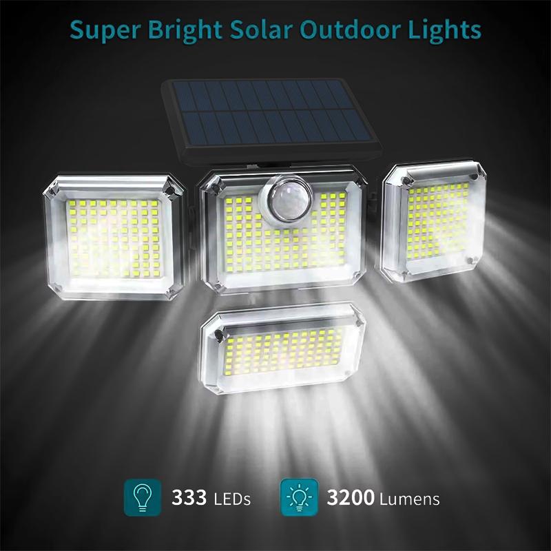 Solar Light 122/333led IP65 Waterproof Outdoor Indoor Solar Garden Lamp With Adjustable Head Wide Lighting Angle With 3 Mode
Solar Light 122/333led IP65 Waterproof Outdoor Indoor Solar Garden Lamp With Adjustable Head Wide Lighting Angle With 3 Mode
