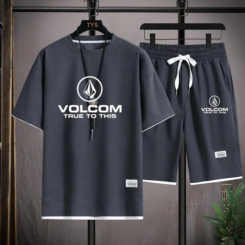 VOLCOM Новый мужской вафельный спортивный комплект: футболка с принтом и шорты, повседневная спортивная одежда, модная футболка с коротким рукавом, летний, для ежедневного ношения, для улицы S
VOLCOM Новый мужской вафельный спортивный комплект: футболка с принтом и шорты, повседневная спортивная одежда, модная футболка с коротким рукавом, летний, для ежедневного ношения, для улицы S