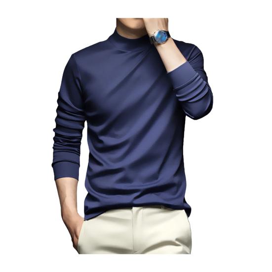 Весна Осень Мужской Топ Защита Шеи Полувысокий Воротник Slim Fit Эластичный Длинные Рукава Пуловер XXL синий
Весна Осень Мужской Топ Защита Шеи Полувысокий Воротник Slim Fit Эластичный Длинные Рукава Пуловер XXL синий