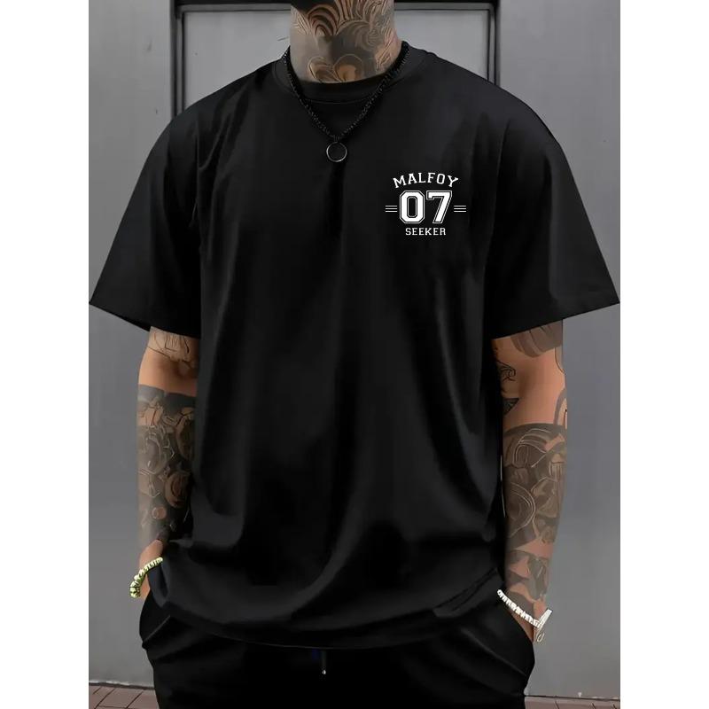 Men s Drop-Shoulder Loose Fit T-Shirt, Malfoy, 07 Print Men s Short Sleeve, Front and Back Graphic Design, Fashionable Trendy Top S чёрный
Men s Drop-Shoulder Loose Fit T-Shirt, Malfoy, 07 Print Men s Short Sleeve, Front and Back Graphic Design, Fashionable Trendy Top S чёрный