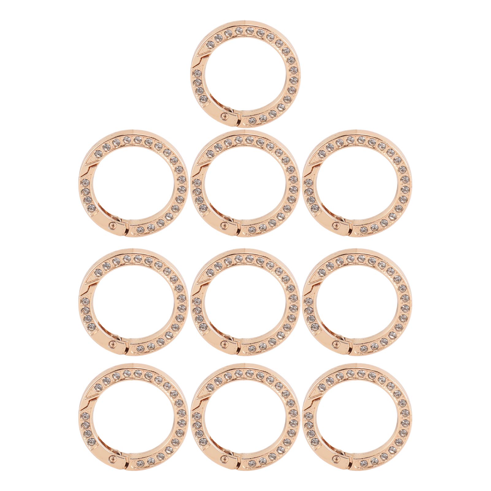 10pcs Rhinestone Spring O Rings DIY Round Snap Clip Buckle Elasticity Metal Spring O Rings for золотий
10pcs Rhinestone Spring O Rings DIY Round Snap Clip Buckle Elasticity Metal Spring O Rings for золотий