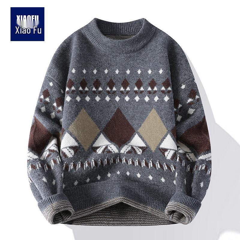 Men s Retro Argyle Round Neck Pullover Sweater XL
Men s Retro Argyle Round Neck Pullover Sweater XL