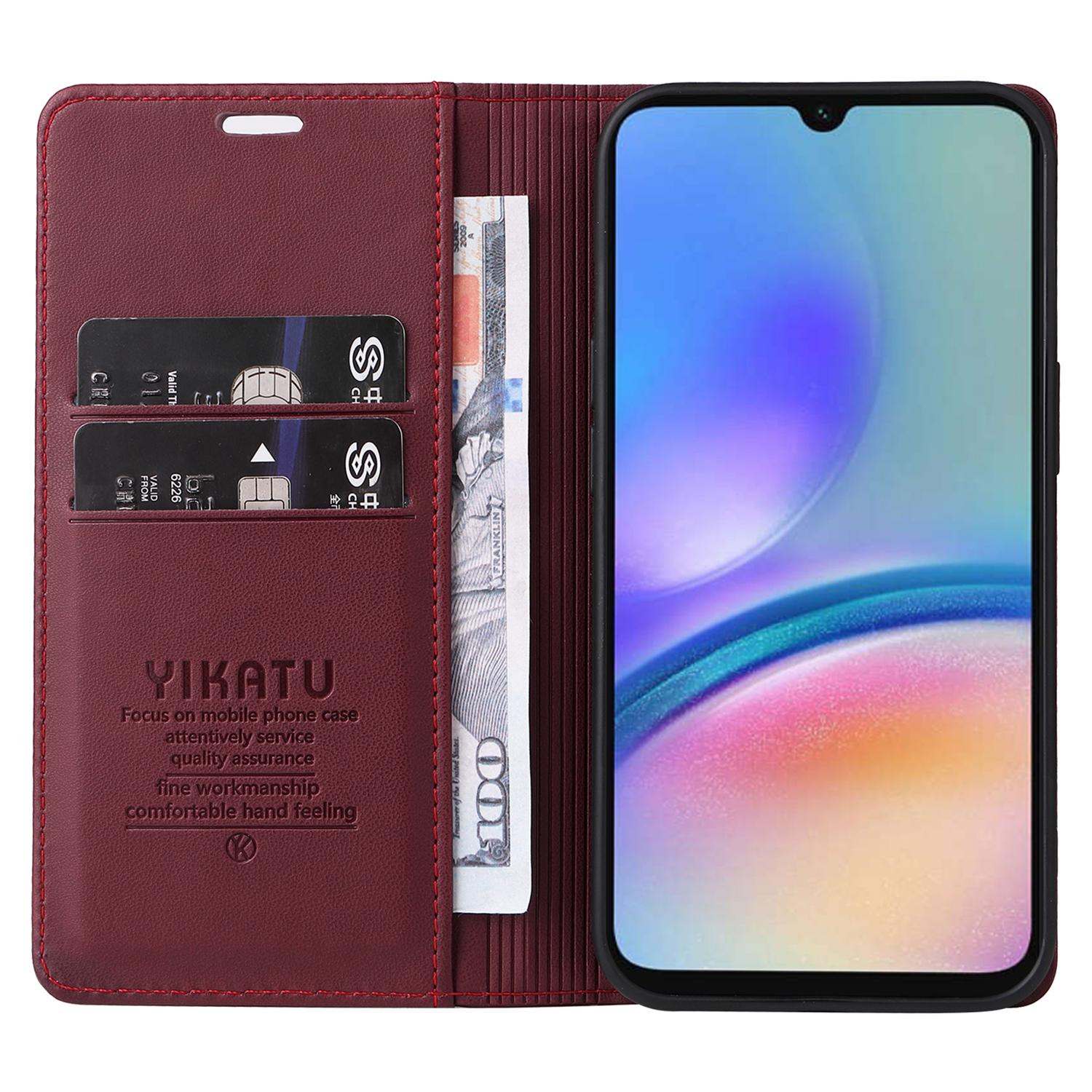 YIKATU YK-001 For Samsung Galaxy A05s 4G Case PU Leather Magnetic Auto-absorbed Phone Cover Rose Gold
YIKATU YK-001 For Samsung Galaxy A05s 4G Case PU Leather Magnetic Auto-absorbed Phone Cover Rose Gold
