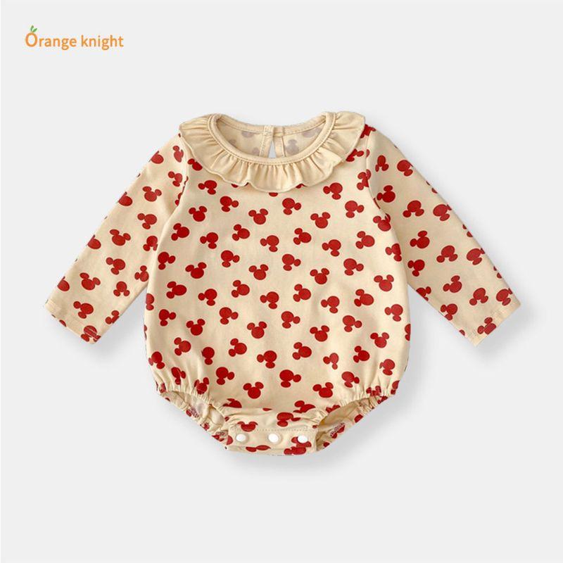 Cute and Fashionable Cartoon Pattern Lace Ruffle Collar Long-Sleeve Romper for Baby Girls, Full-Month Infant Jumpsuit Cute Cartoon Pattern Bodysuit 80
Cute and Fashionable Cartoon Pattern Lace Ruffle Collar Long-Sleeve Romper for Baby Girls, Full-Month Infant Jumpsuit Cute Cartoon Pattern Bodysuit 80