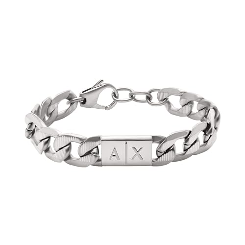 A|X Armani Exchange Men s Stainless Steel Chain Bracelet, One Size, Stainless Steel, No Jewels
A|X Armani Exchange Men s Stainless Steel Chain Bracelet, One Size, Stainless Steel, No Jewels