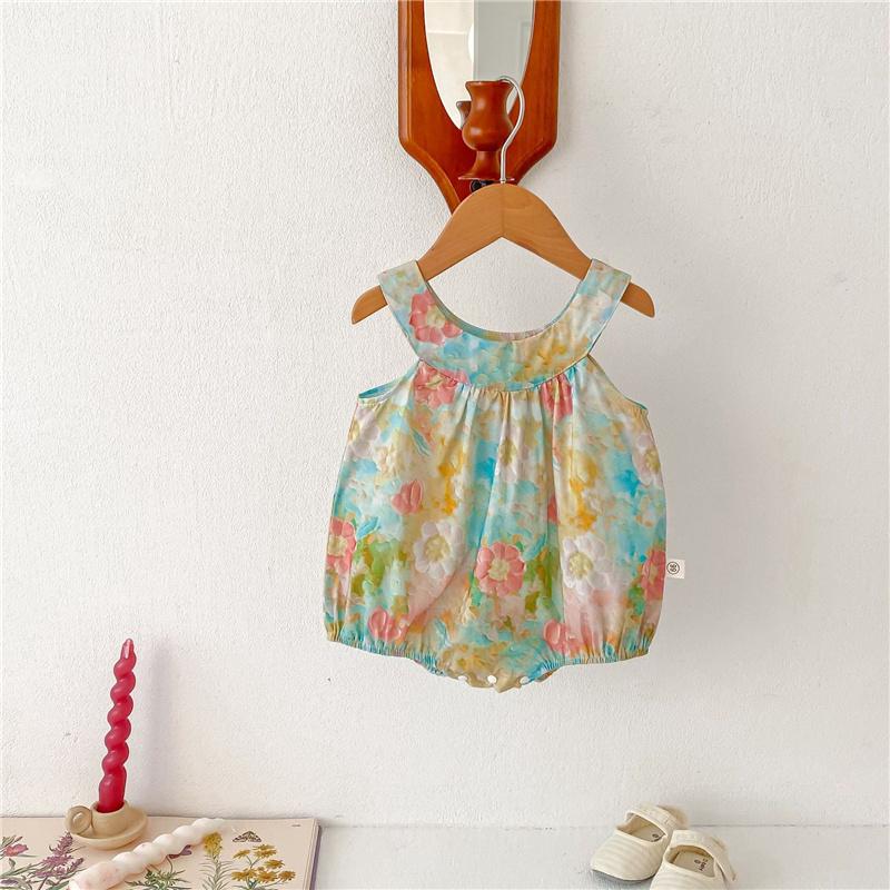 Винтажная одежда с цветочным принтом для новорожденных девочек, летнее боди без рукавов с яркими цветами, детская одежда 66
Винтажная одежда с цветочным принтом для новорожденных девочек, летнее боди без рукавов с яркими цветами, детская одежда 66