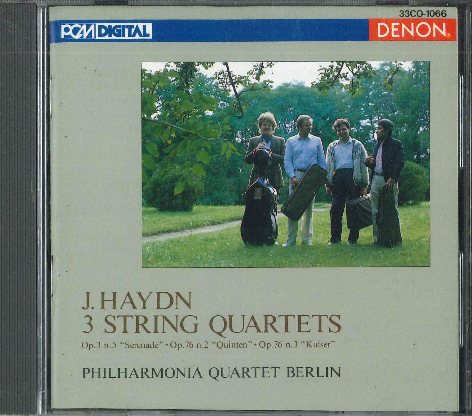 CD JOSEPH HAYDN , DORIC STRING QUARTET - 3 String Quartets 33CO1066 NIPPON CLUMBIA 1986 Japan Classical Used
CD JOSEPH HAYDN , DORIC STRING QUARTET - 3 String Quartets 33CO1066 NIPPON CLUMBIA 1986 Japan Classical Used