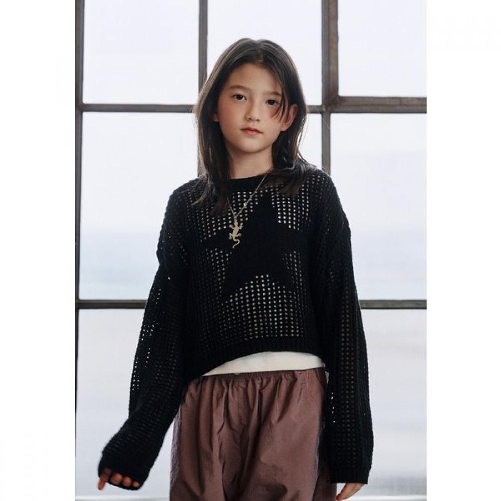 Bluetail Black Star Jacquard Mesh Crop Knit Aaa4sw01bk Black/175
Bluetail Black Star Jacquard Mesh Crop Knit Aaa4sw01bk Black/175