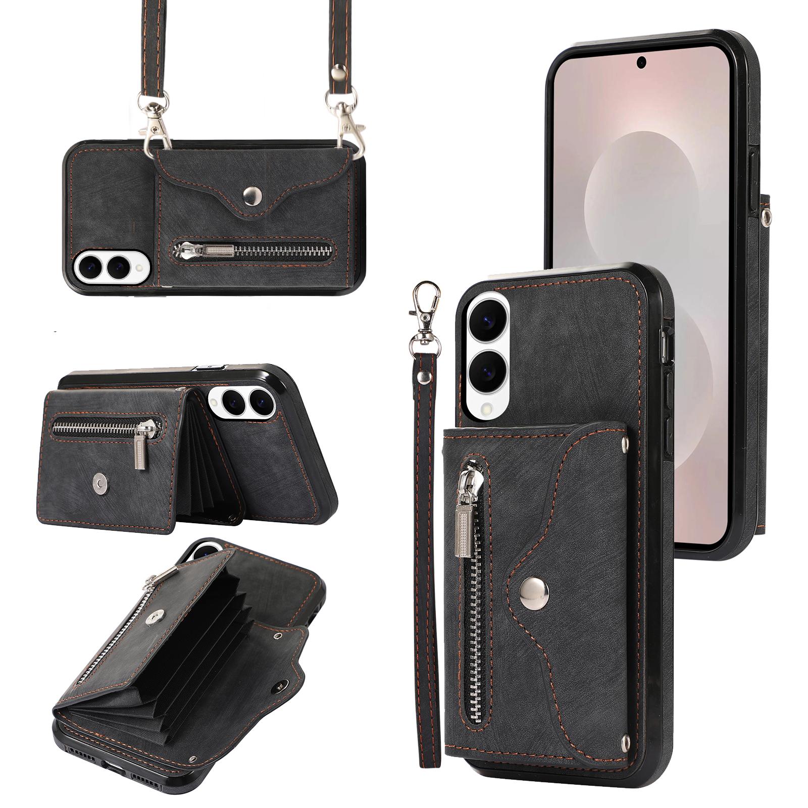 For Samsung Galaxy S25 Edge Case PU Leather + TPU RFID Blocking Card Slots Phone Cover with 2 Straps A
For Samsung Galaxy S25 Edge Case PU Leather + TPU RFID Blocking Card Slots Phone Cover with 2 Straps A