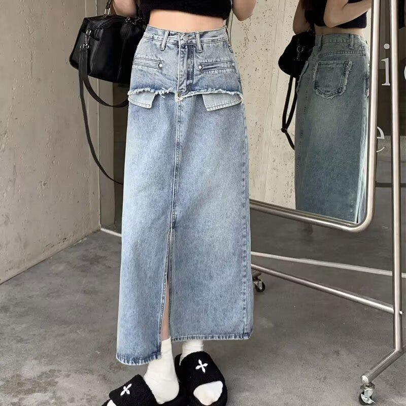 Юбка джинсовая А-силуэта с высокой посадкой и бахромой - Осень 2025 средней длины 4XL синий
Юбка джинсовая А-силуэта с высокой посадкой и бахромой - Осень 2025 средней длины 4XL синий