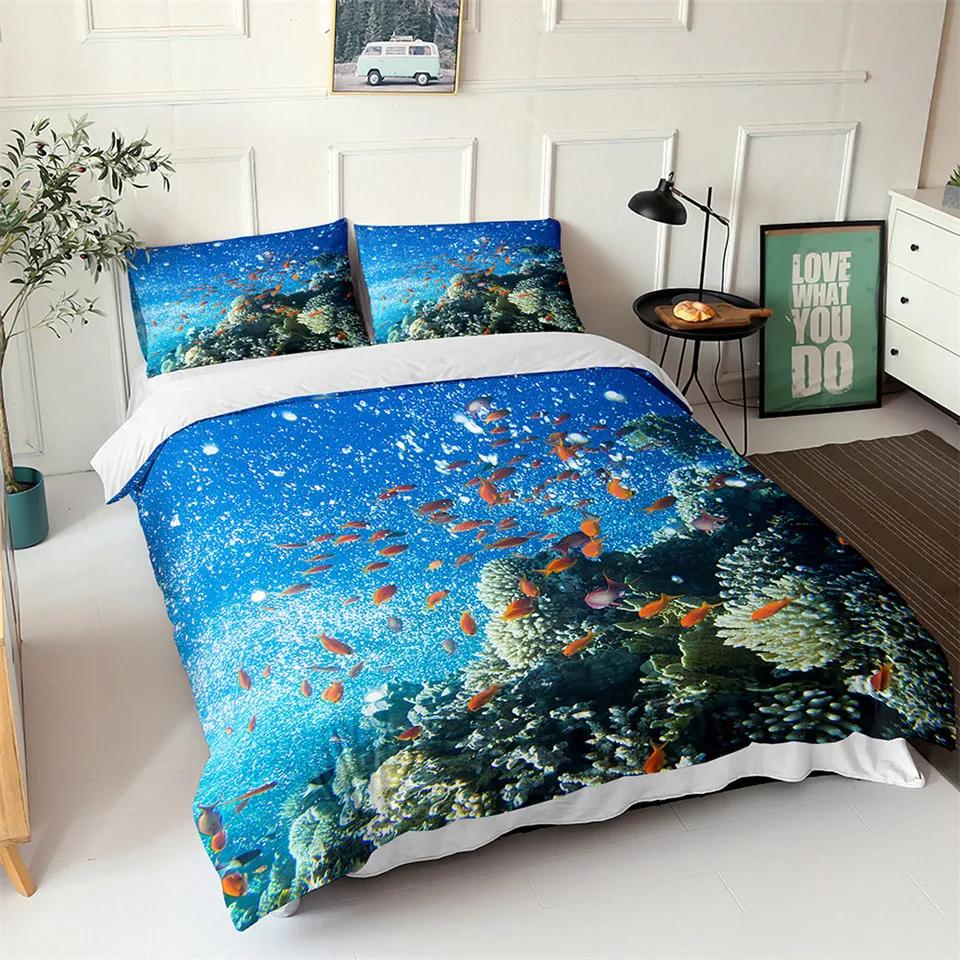 Комплект підодіяльника Ocean Синій Морський Риба 3D-принт Дитячий Постільний Комплект Квін Кінг Скандинавський Морський Пейзаж М який Поліестер Чохол для Ковдри EU Single(135*200cm)3pcs
Комплект підодіяльника Ocean Синій Морський Риба 3D-принт Дитячий Постільний Комплект Квін Кінг Скандинавський Морський Пейзаж М який Поліестер Чохол для Ковдри EU Single(135*200cm)3pcs