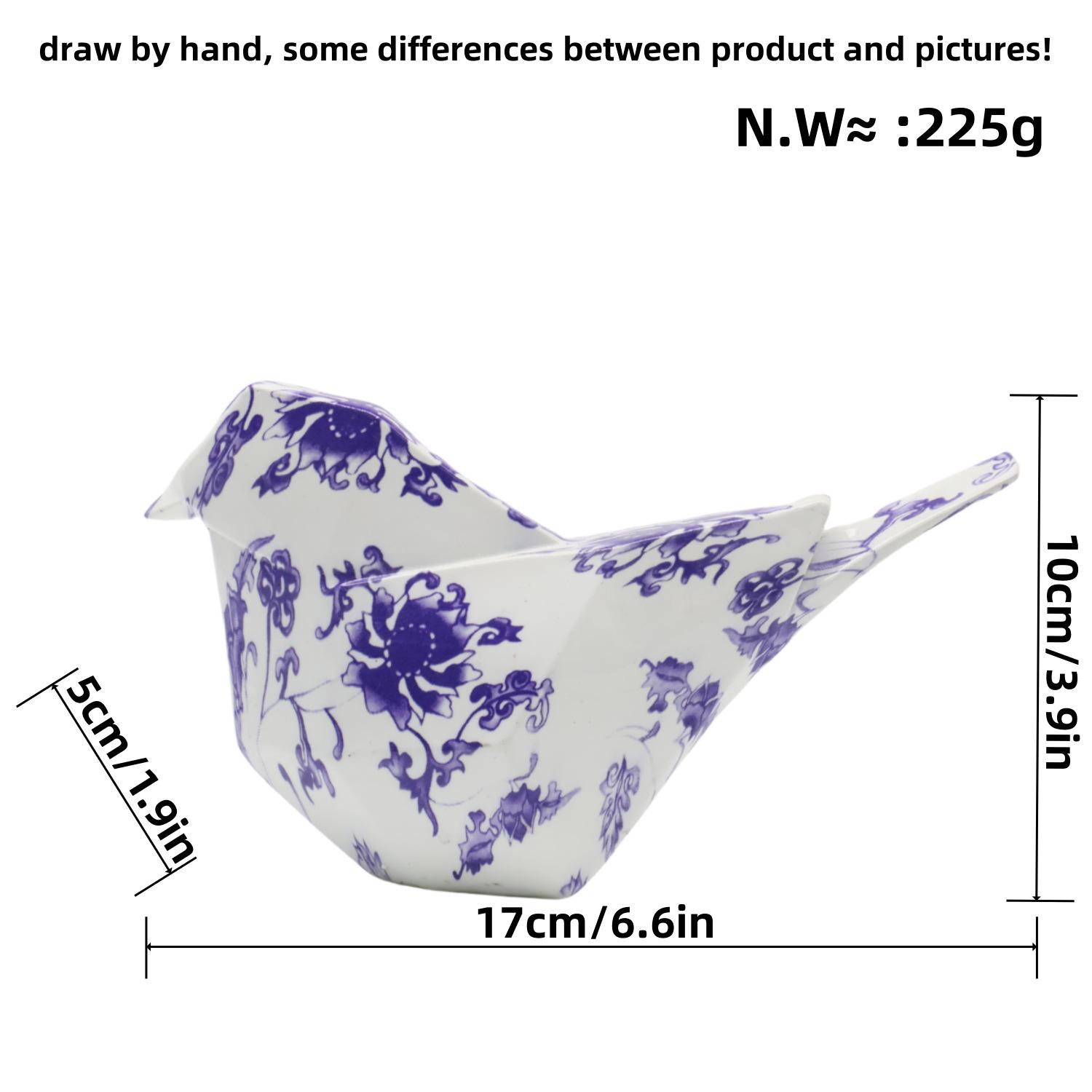 Modern Sleek Creative Design Geometric Blue and White Pattern Bird Ornaments Animal Home Living Room Decoration Supplies Resin Crafts
Modern Sleek Creative Design Geometric Blue and White Pattern Bird Ornaments Animal Home Living Room Decoration Supplies Resin Crafts