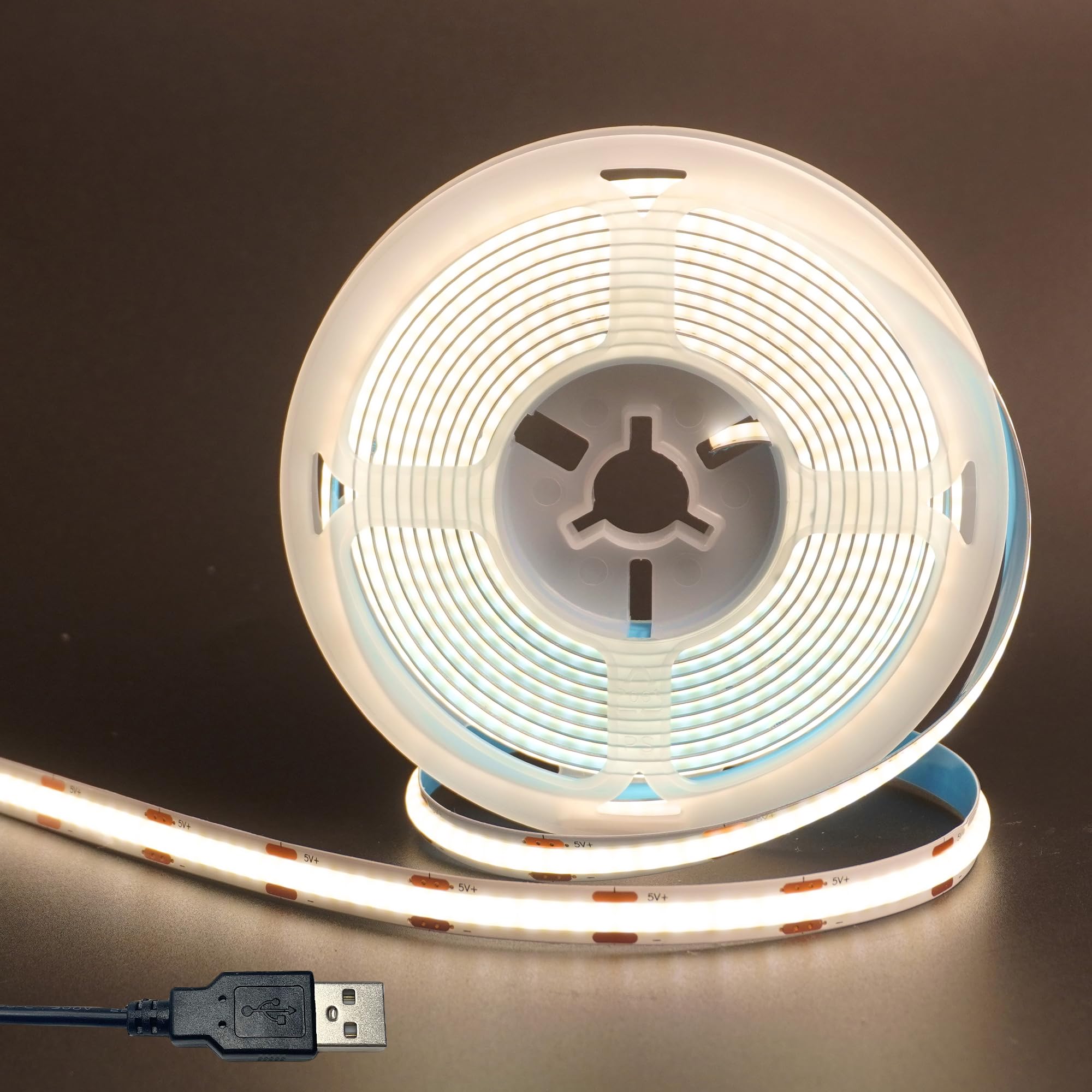 Clearhill 5V USB COB LED Strip Light 5M Natural White 4000K Width 8mm High Density CRI90 Double Sided Tape Deformable Cuttable Waterproof IP20 Garden
Clearhill 5V USB COB LED Strip Light 5M Natural White 4000K Width 8mm High Density CRI90 Double Sided Tape Deformable Cuttable Waterproof IP20 Garden