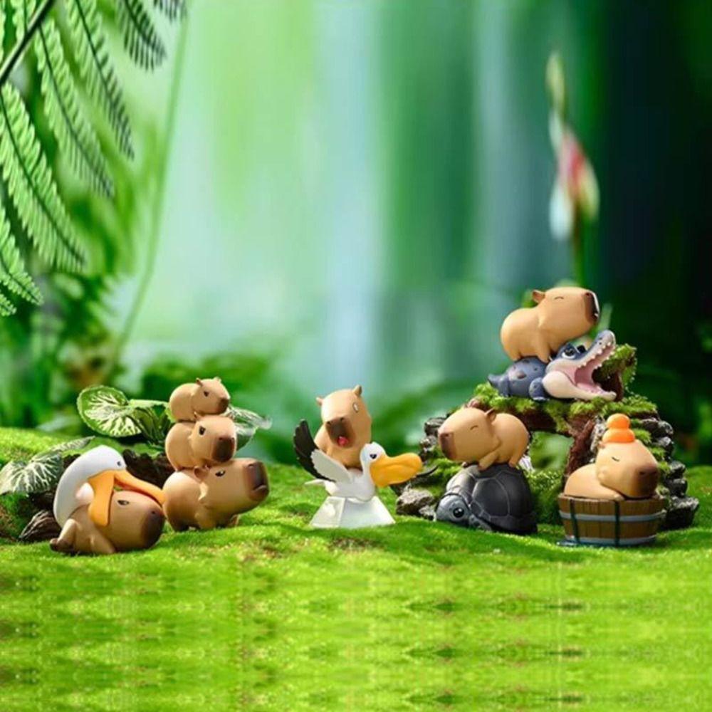 Take Bath Simulation Capibara Model Riding Crocodiles Capybara Animals Figures Collection style 3
Take Bath Simulation Capibara Model Riding Crocodiles Capybara Animals Figures Collection style 3