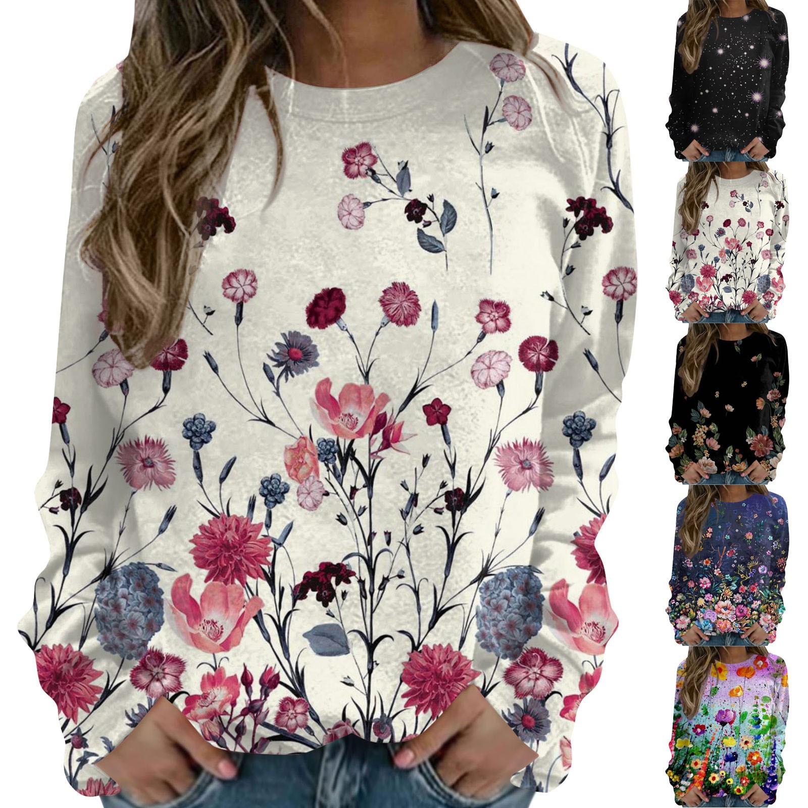 Женский повседневный модный пуловер с длинным рукавом и круглым вырезом с принтом
Женский повседневный модный пуловер с длинным рукавом и круглым вырезом с принтом