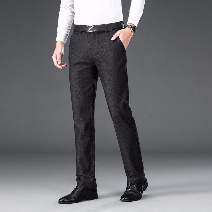 2024 Осень/Зима Новые мужские брюки Универсальные повседневные брюки мужские Свободные прямые деловые брюки мужские 38 синий/красный