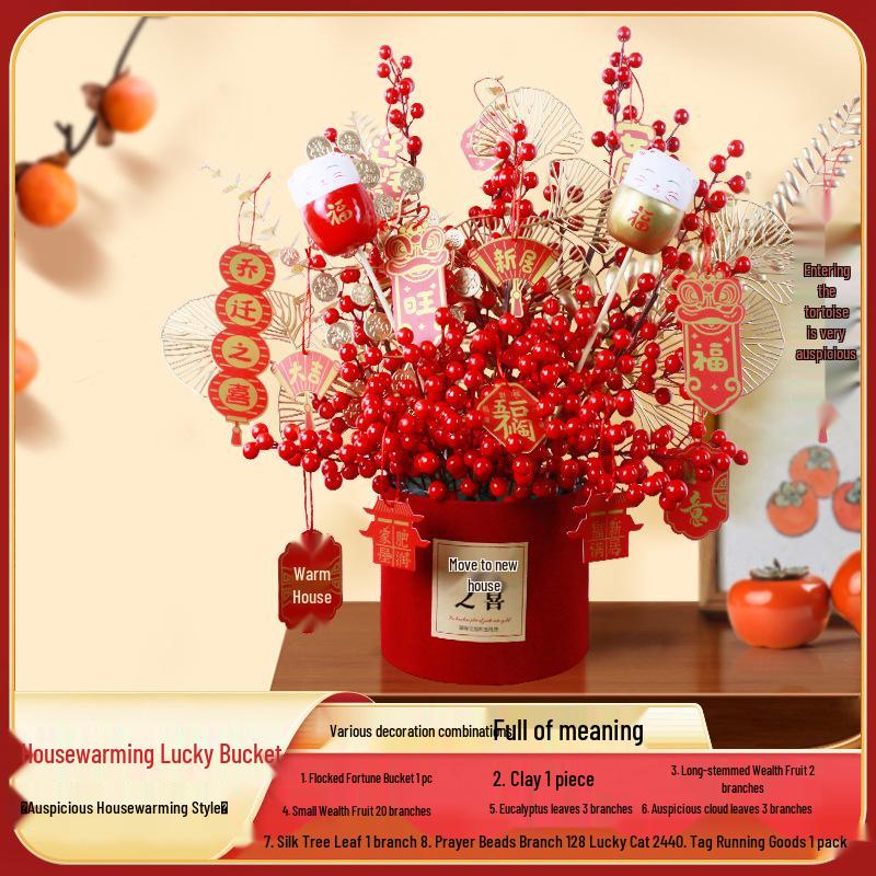 Year of the Snake Fortune Ornament: Wealth Fruit Bucket for Housewarming, Weddings, and New Homes
Year of the Snake Fortune Ornament: Wealth Fruit Bucket for Housewarming, Weddings, and New Homes