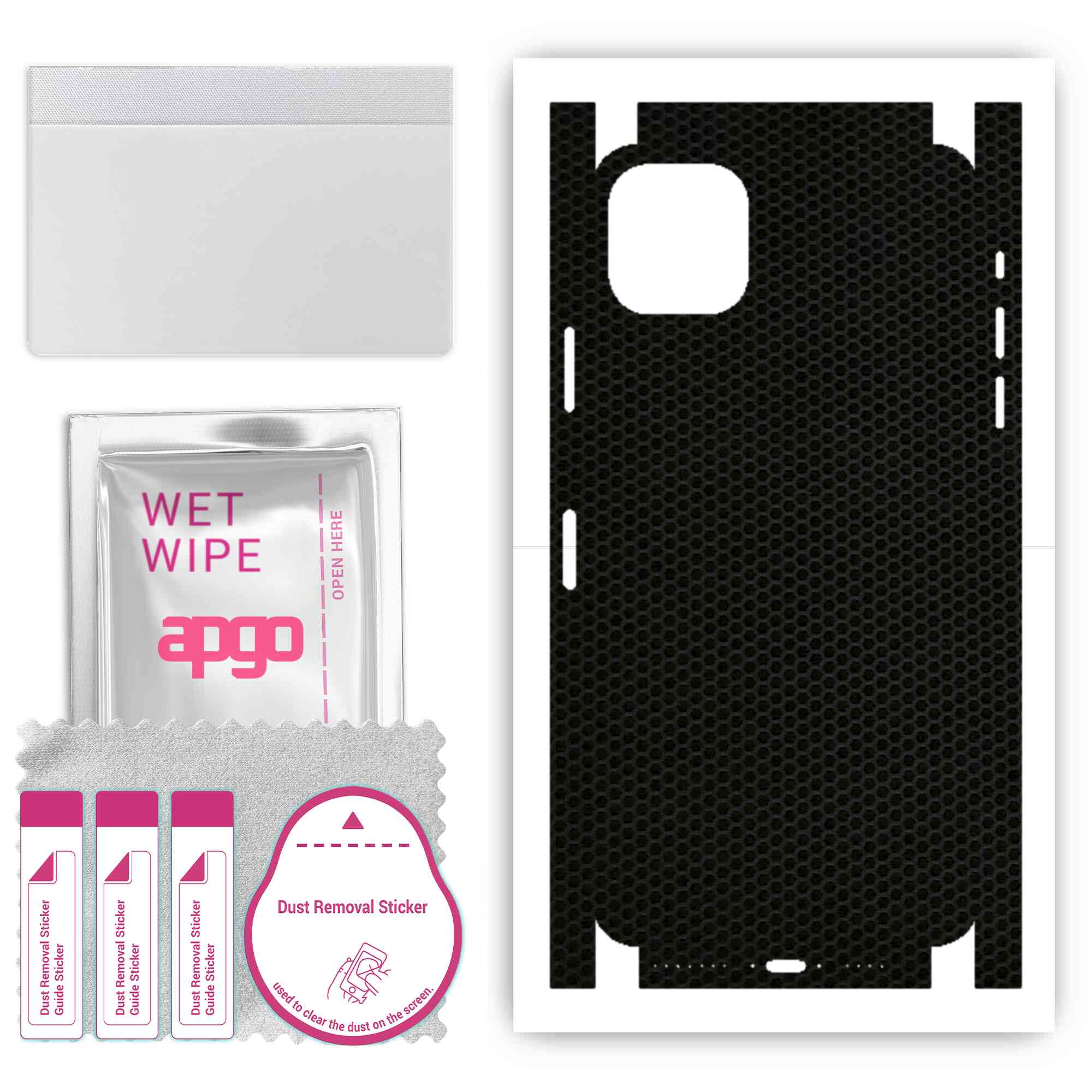 Apgo Protective Skin Sticker for the back+sides compatible with Apple iPhone 11 Pro Max, Full Wrap Film, Foil, Vinyl - Pattern Matrix
Apgo Protective Skin Sticker for the back+sides compatible with Apple iPhone 11 Pro Max, Full Wrap Film, Foil, Vinyl - Pattern Matrix