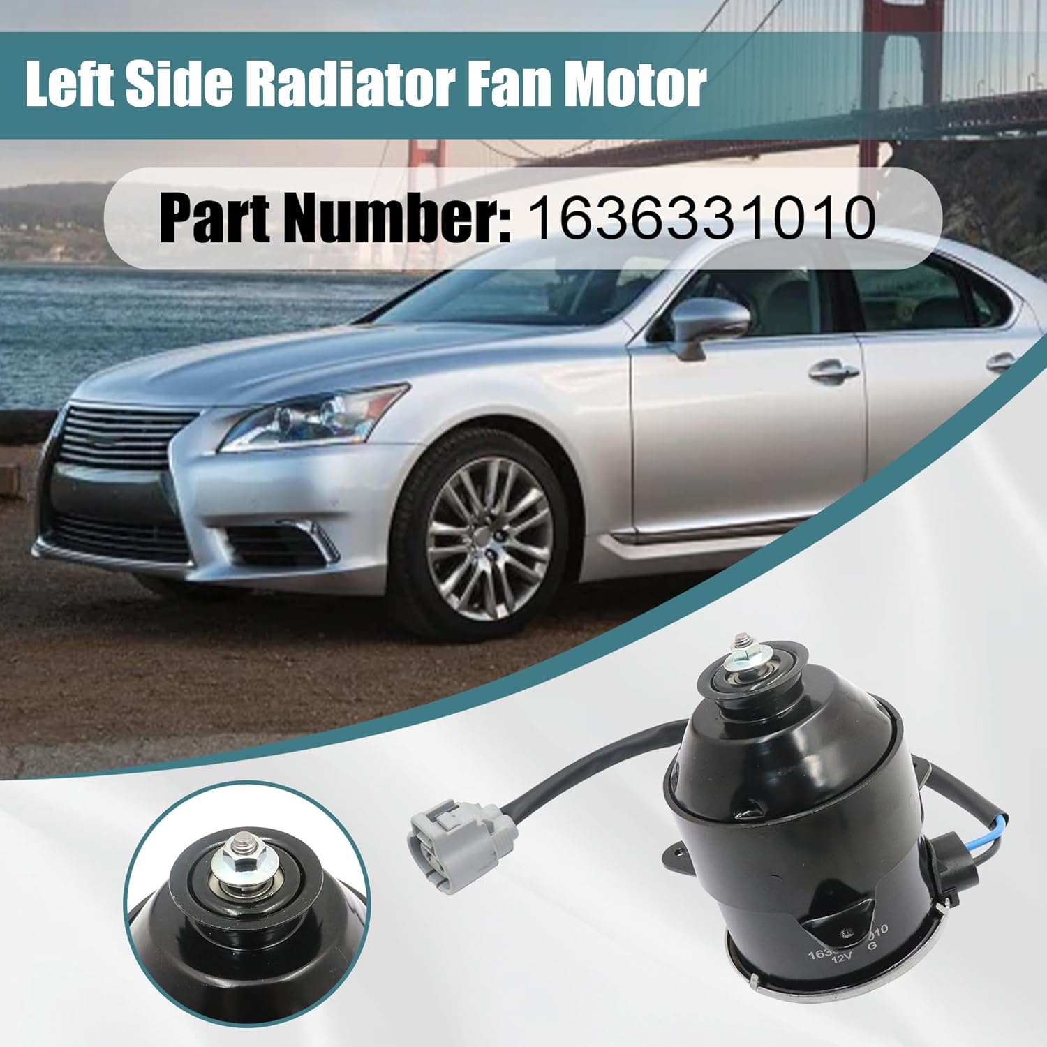 GXARTS 1636331010 Left Side Radiator Fan Motor Compatible with Lexus LS460 GS430 2007 2008 2009 2010 2011 2012 2013 2014 2015 2016 2017
GXARTS 1636331010 Left Side Radiator Fan Motor Compatible with Lexus LS460 GS430 2007 2008 2009 2010 2011 2012 2013 2014 2015 2016 2017
