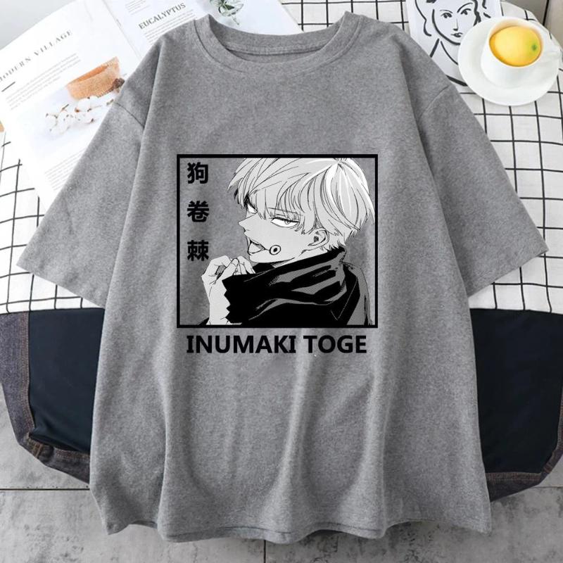 New Inumaki Toge Printed Short Sleeve Cool T Shirts Men Women Top Summer Anime Harajuku O Neck T Shirts 4XL сірий
New Inumaki Toge Printed Short Sleeve Cool T Shirts Men Women Top Summer Anime Harajuku O Neck T Shirts 4XL сірий