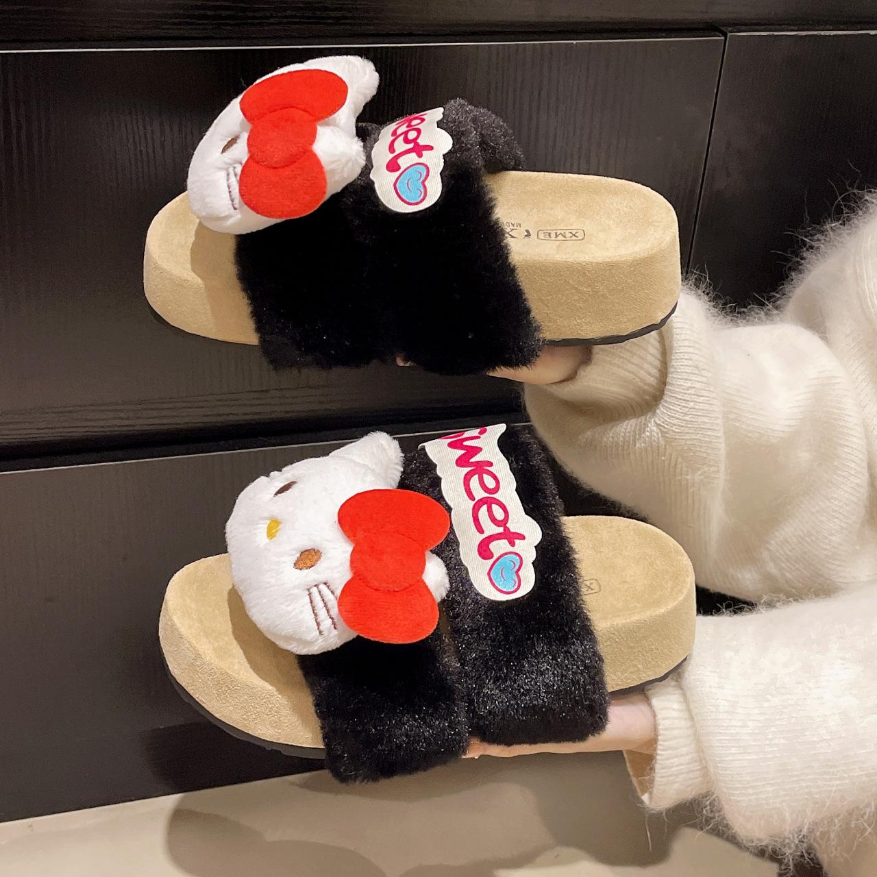 Модні Hello Kitty платформа дівчата пухнасті туфлі осінь та зима милі мультяшні верхній одяг теплі бавовняні туфлі повсякденні бавовняні капці 40 чорний
Модні Hello Kitty платформа дівчата пухнасті туфлі осінь та зима милі мультяшні верхній одяг теплі бавовняні туфлі повсякденні бавовняні капці 40 чорний