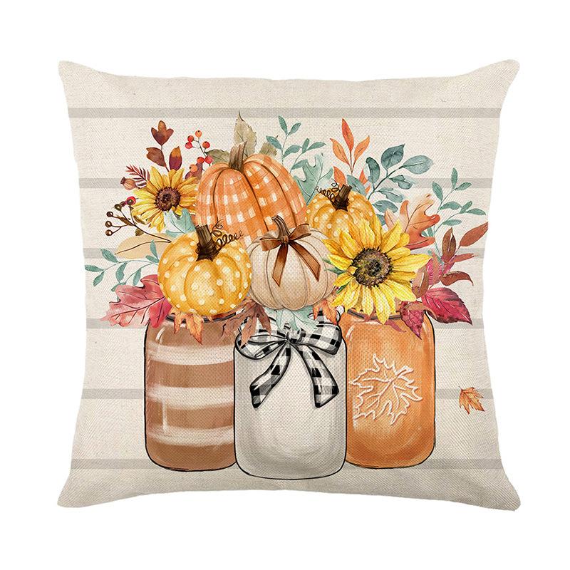 Autumn Pillowcase Pumpkin Print Polyester Pillowcase Sofa Decorative Cushion Harvest Holiday Gift 45 * 45Cm (without pillow core)
Autumn Pillowcase Pumpkin Print Polyester Pillowcase Sofa Decorative Cushion Harvest Holiday Gift 45 * 45Cm (without pillow core)