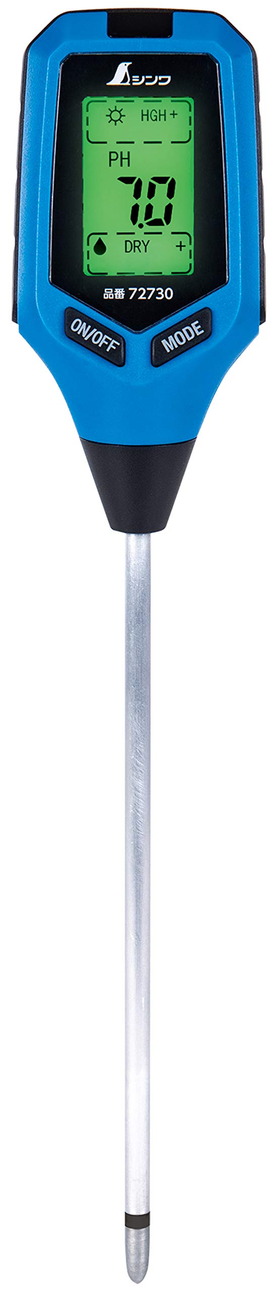 Цифровий вимірювач кислотності ґрунту Shinwa Sokutei великим шрифтом 72730 A-2 синій
Цифровий вимірювач кислотності ґрунту Shinwa Sokutei великим шрифтом 72730 A-2 синій