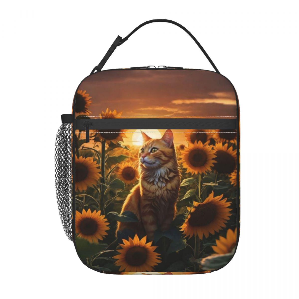 Sunflowers Surround Cat Pattern Insulated Lunch Bag for Women Kids Portable Food Boxes Thermal Lunch Box Tote One Size
Sunflowers Surround Cat Pattern Insulated Lunch Bag for Women Kids Portable Food Boxes Thermal Lunch Box Tote One Size