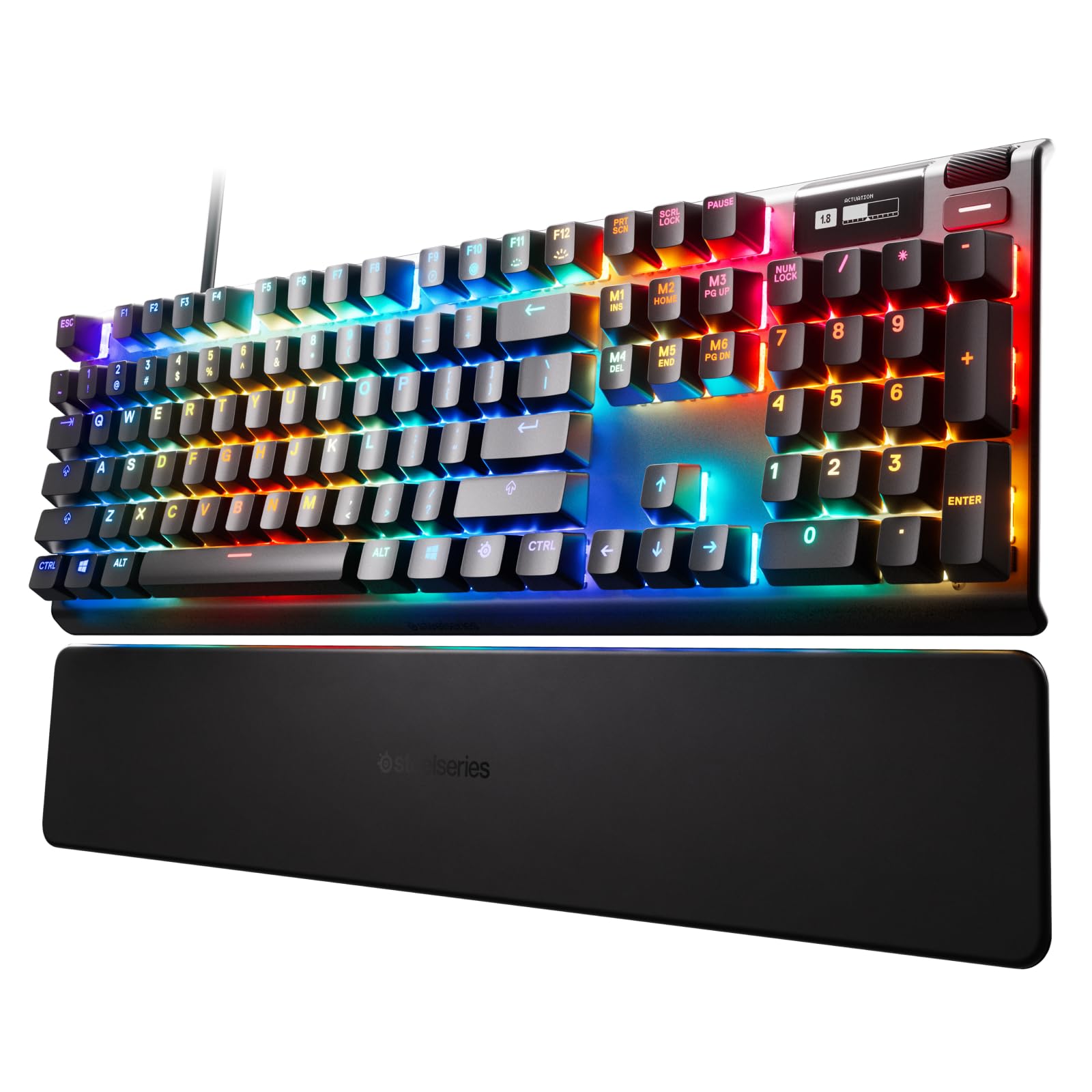 Ігрова клавіатура SteelSeries Дротова англійська розкладка Магнітний датчик Холла Перемикач OmniPoint OLED-дисплей Apex Pro US 64626 Чорний Повний розмір чорний
Ігрова клавіатура SteelSeries Дротова англійська розкладка Магнітний датчик Холла Перемикач OmniPoint OLED-дисплей Apex Pro US 64626 Чорний Повний розмір чорний