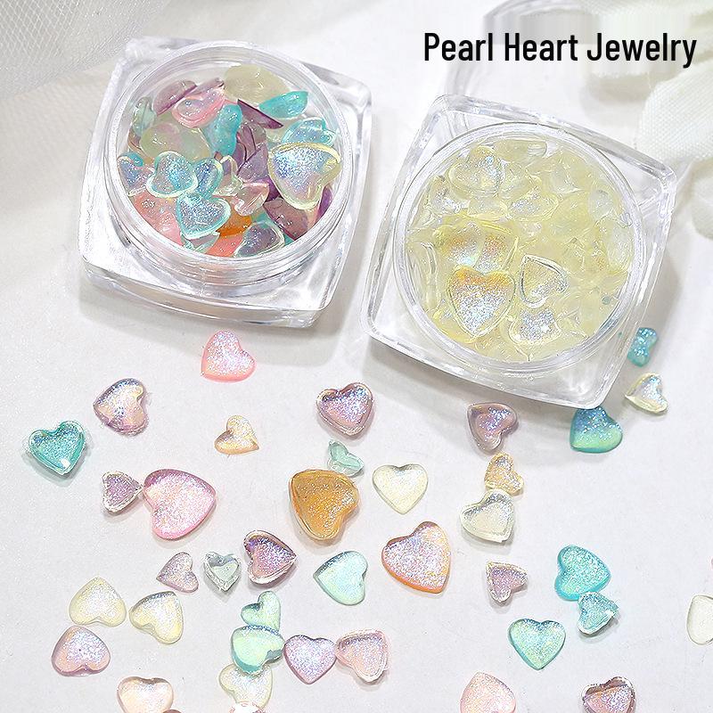 Resin Nail Art: Iridescent Heart Rhinestones & Dreamy Pearlescent Glitter 3D Peach Heart Mix
Resin Nail Art: Iridescent Heart Rhinestones & Dreamy Pearlescent Glitter 3D Peach Heart Mix