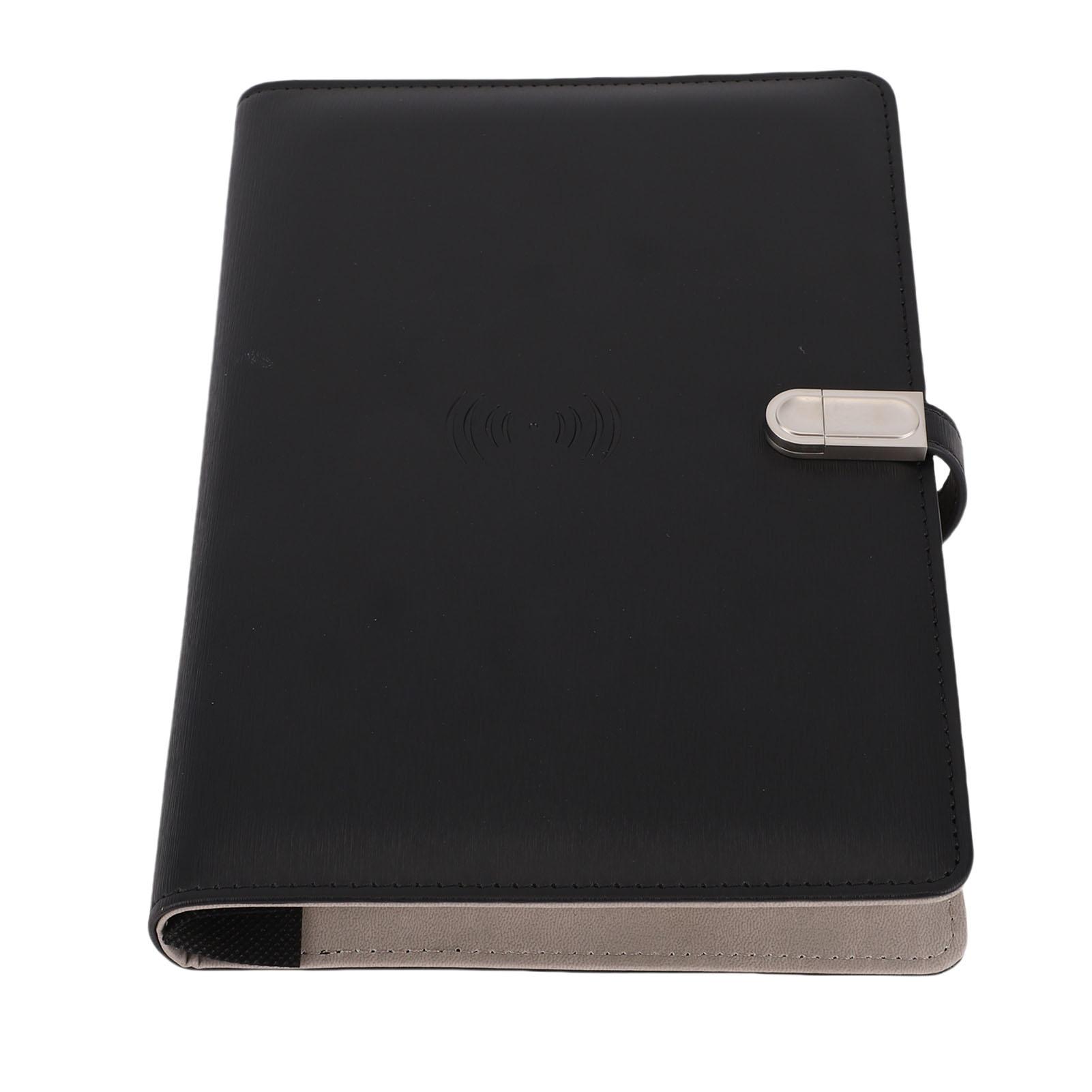 Wireless Charging Notebook Personalized Travel Journal with Light Refillable School Professional Notebook with Power Bank чорний
Wireless Charging Notebook Personalized Travel Journal with Light Refillable School Professional Notebook with Power Bank чорний