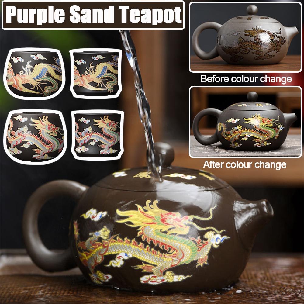 2025 Hand-made Color Changing Purple Clay Teapot Set Household Chinese Dragon Phoenix Tea Pot Kitchen Drinkware KungFu Teapot
2025 Hand-made Color Changing Purple Clay Teapot Set Household Chinese Dragon Phoenix Tea Pot Kitchen Drinkware KungFu Teapot