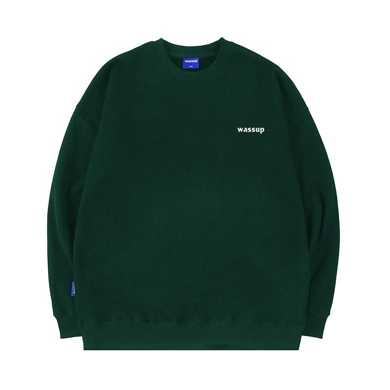 Wassup Trendy Brand Letter Logo Printed Sweatshirt Men s Autumn and Winter New Fleece-Lined Loose Couple Wear Round Neck Top Dark Green (Heavyweight Basic Model) 2XL
Wassup Trendy Brand Letter Logo Printed Sweatshirt Men s Autumn and Winter New Fleece-Lined Loose Couple Wear Round Neck Top Dark Green (Heavyweight Basic Model) 2XL
