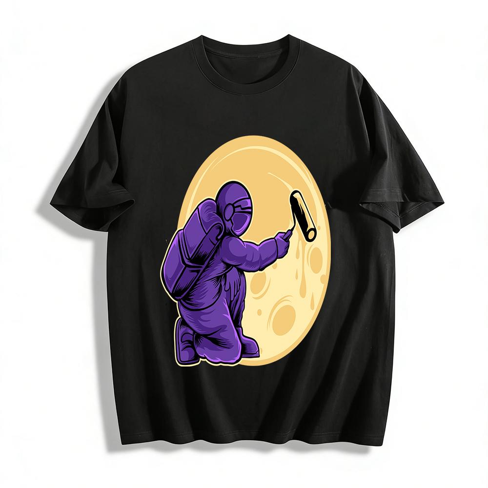 Astronaut Painting Moon Fun Print Unisex Casual Short Sleeve T-Shirt Pure cotton T-shirt XXS
Astronaut Painting Moon Fun Print Unisex Casual Short Sleeve T-Shirt Pure cotton T-shirt XXS