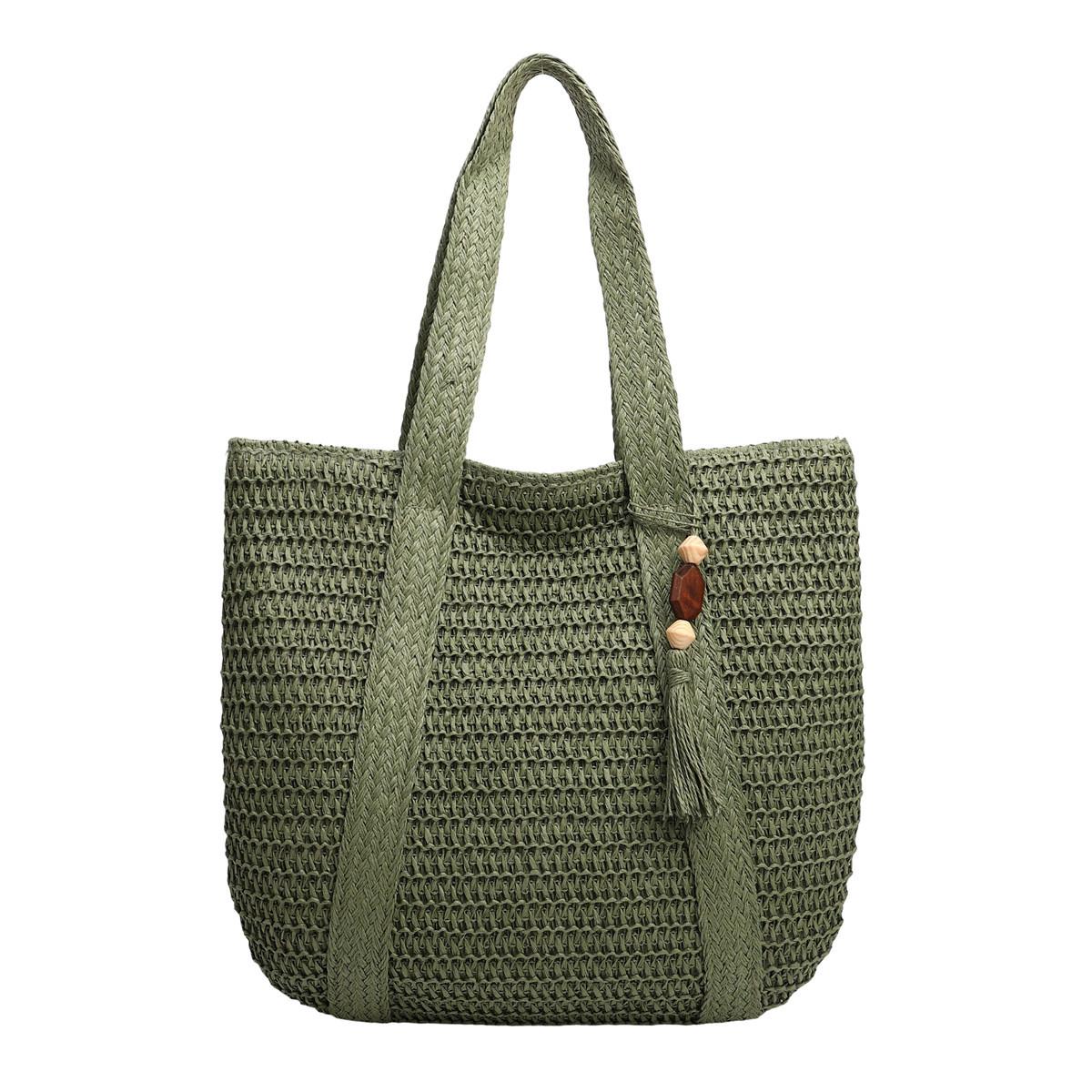Simple Boho Durable Straw Shoulder Bag Spacious Fashiable and Versatile Beach Bag Casual and Simple Commuting Bag for Women
Simple Boho Durable Straw Shoulder Bag Spacious Fashiable and Versatile Beach Bag Casual and Simple Commuting Bag for Women
