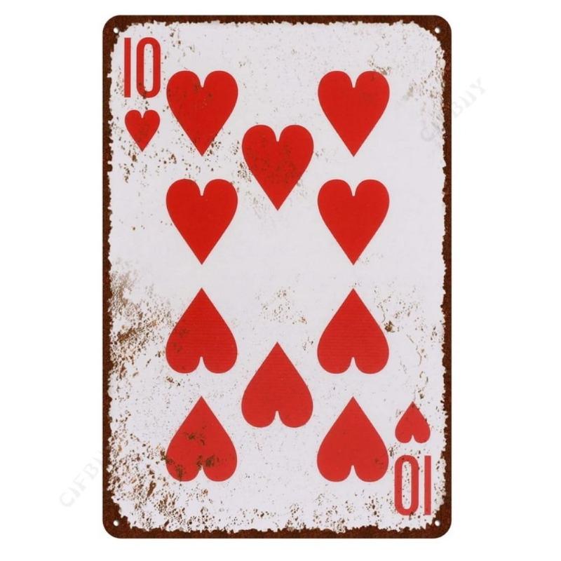 Playing Card Metal Tin Sign Wall Art 20x30cm
Playing Card Metal Tin Sign Wall Art 20x30cm