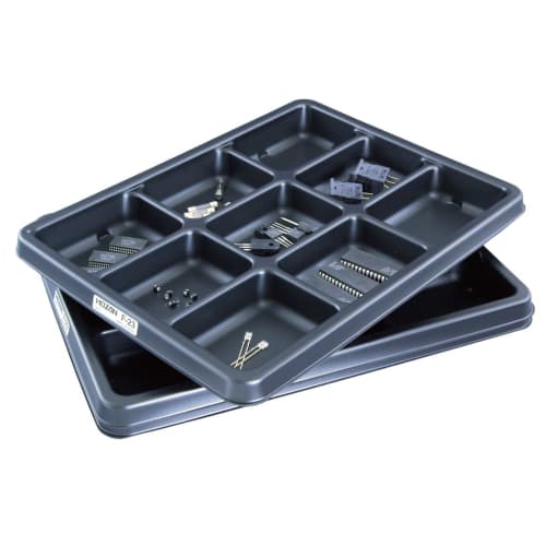 HOZAN ESD Parts Tray, Anti-Static Parts Tray, Space-Saving Parts Tray for Organizing Electronic Components, 9 Compartments, 3-Pack, F-23
HOZAN ESD Parts Tray, Anti-Static Parts Tray, Space-Saving Parts Tray for Organizing Electronic Components, 9 Compartments, 3-Pack, F-23