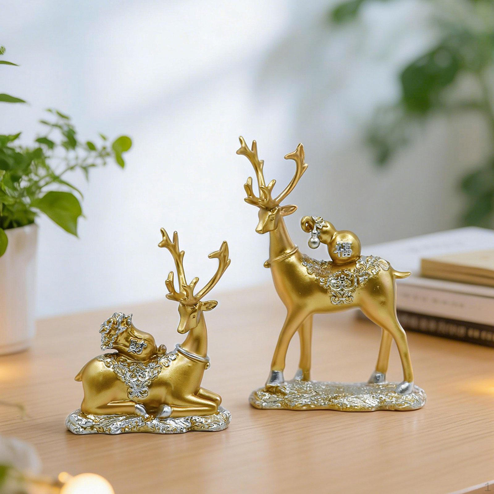 2 Pieces Reindeer Sculpture Animal Figure Elk Resin Statue Table Centerpiece Gift Cabinet Bookshelf
2 Pieces Reindeer Sculpture Animal Figure Elk Resin Statue Table Centerpiece Gift Cabinet Bookshelf