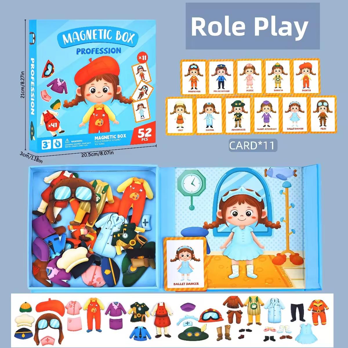 Magnetic Sticker Diy Figure Face-Changing Plaything Early Education Game Kids Princess Dress Up Matching Game Career Pretend Play
Magnetic Sticker Diy Figure Face-Changing Plaything Early Education Game Kids Princess Dress Up Matching Game Career Pretend Play