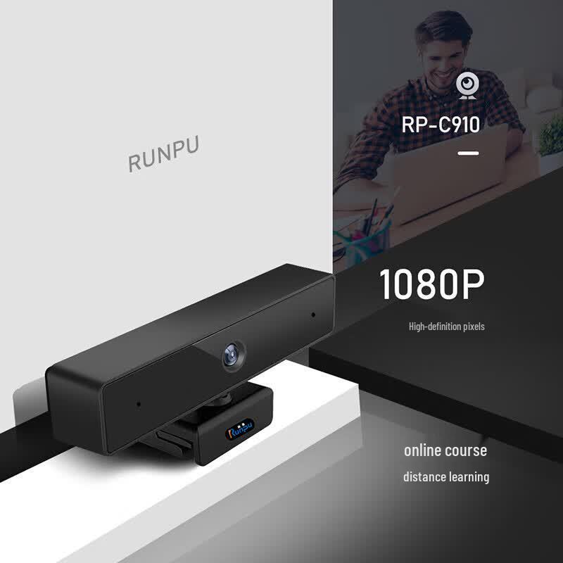 Runpu HD USB Webcam with Microphone (CN version)
Runpu HD USB Webcam with Microphone (CN version)