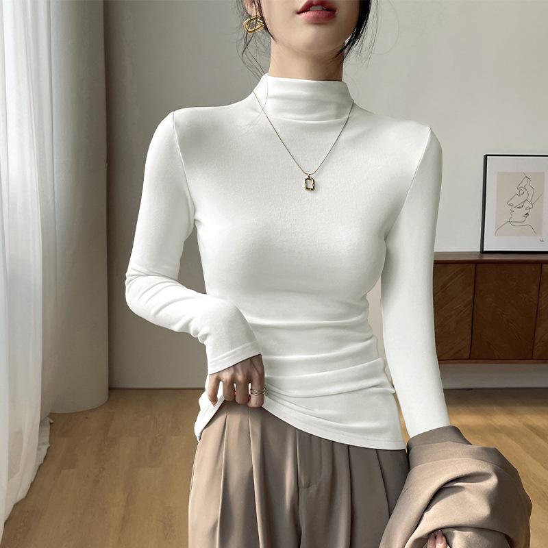 Жіноча стильна чорна оксамитова напівводолазка з довгим рукавом на осінь/зиму 2024 M білий
Жіноча стильна чорна оксамитова напівводолазка з довгим рукавом на осінь/зиму 2024 M білий