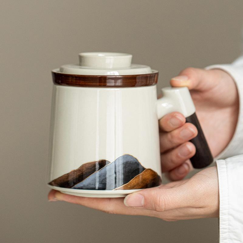 Modern simple personal creative teacup with lid with filter mug office meeting large capacity water mug mug
Modern simple personal creative teacup with lid with filter mug office meeting large capacity water mug mug