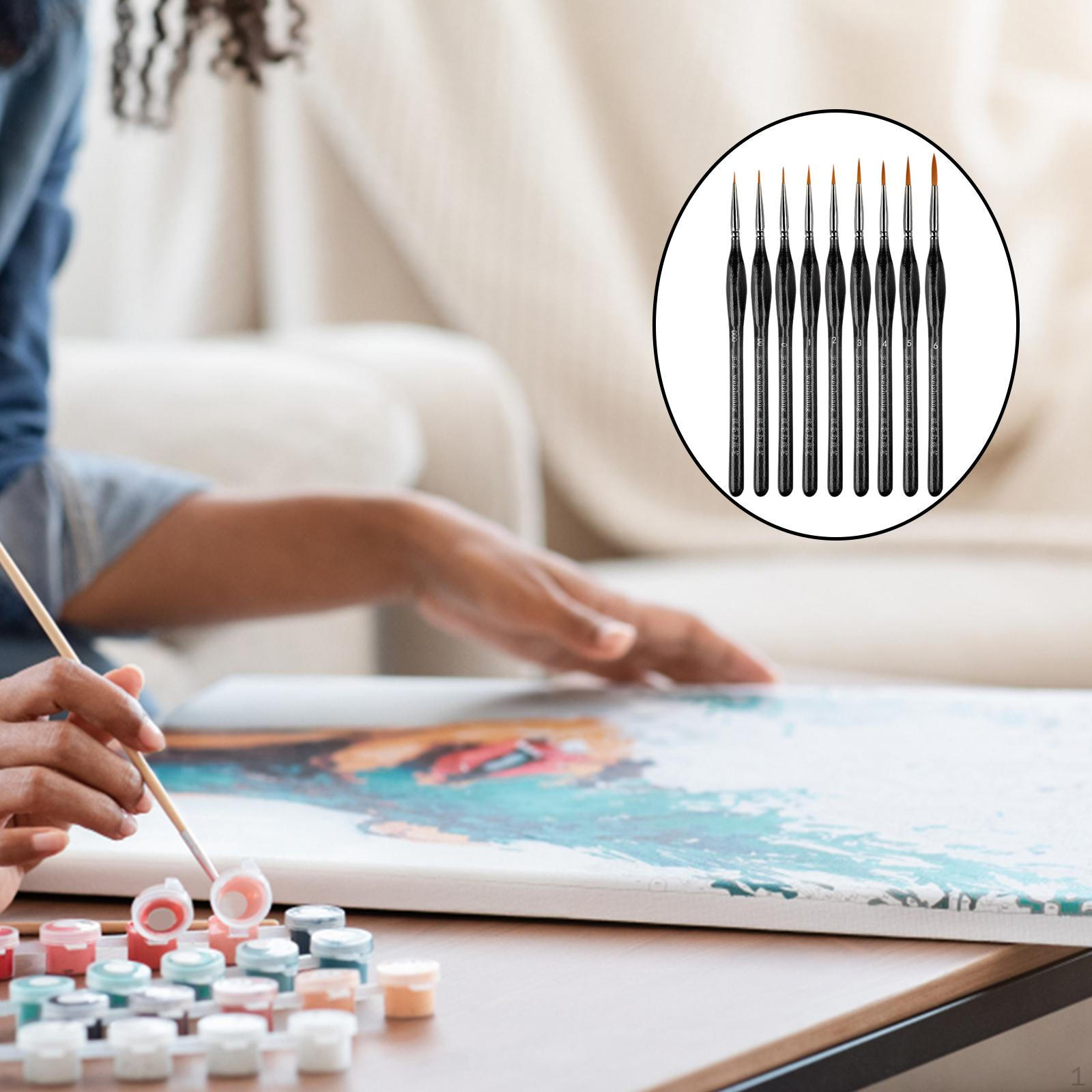 9/11Pcs Micro Detail Paint Brushes Set, Artist Script Liner Paintbrushes Fine Detailing and Art 9 Brushes Set Black
9/11Pcs Micro Detail Paint Brushes Set, Artist Script Liner Paintbrushes Fine Detailing and Art 9 Brushes Set Black